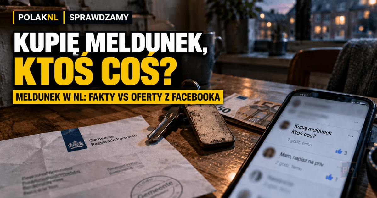 "Kupię meldunek. Ktoś coś?" — sprawdzamy, co naprawdę możesz zrobić